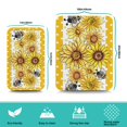 thumbnail image 5 of 2 Pack Washable Rubber Sunflower Cute Floral Dish Drying Mats for Kitchen Counter Home Large Coffee Bar Pad Accessories and Decor for Utensils Stemware (2pcs 18''x24''+19.5''x12''), 5 of 6