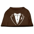 thumbnail image 1 of Tuxedo Screen Print Shirt Brown Xxl (18), 1 of 1