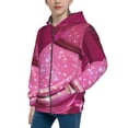 thumbnail image 2 of Kdxio Sparkling Pink Toilet Pattern Kids Boys Girls Zip Up Hoodie 3D Printed Hooded Sweatshirt Hoody Coat with Pocket 7-12 Y-Medium, 2 of 6