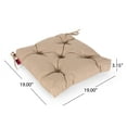 thumbnail image 3 of Noble House Zaniyah Indoor Fabric Classic Tufted Chair Cushion, Tuscany, 3 of 4