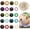 Shape12, variant on 40 Sets 10 Colors Safety Eyes 18mm 3D Glitter Craft Eyes Half Round Craft Crochet Eyes with Washers Stuffed Animal Eyes for DIY Puppet Bear Plush Animal Christmas Decoration