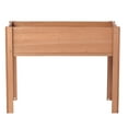 thumbnail image 5 of 40"x 20"x 31"Raised Garden Bed with Legs, 40-Inch Elevated Wooden Planter Box for Vegetables, Flowers, Herbs - 260 lbs Capacity, Solid Fir Wood, Coffee, 5 of 7