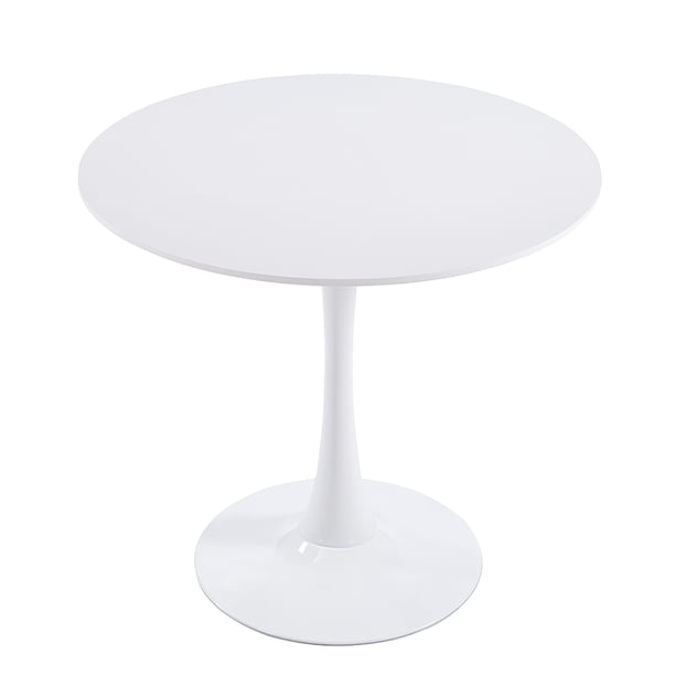 Ilios Innova | Mesa Redonda Tuli de 80 cm, Comedor Moderno Minimalista Tipo Tulip, Base de Pedestal Robusta, Ideal para Desayunador, Cocina o Departamentos Pequeños