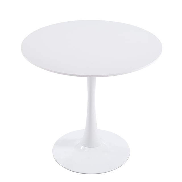 Ilios Innova | Mesa Redonda Tuli de 80 cm, Comedor Moderno Minimalista Tipo Tulip, Base de Pedestal Robusta, Ideal para Desayunador, Cocina o Departamentos Pequeños