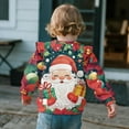 thumbnail image 5 of DISNIMO Toddler Christmas Sweatshirt Girls Santa Claus Printed T-Shirts Long Sleeve Pullover Tops Crewneck Sweater Tops for Fall Winter 1-2 Years, 5 of 7
