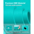 thumbnail image 5 of YR Large Yoga Mat 15mm Thick NBR 78"x35" Wide Exercise Mats for Home Gym Floor Fitness Pad, Ice Blue W/Bag, 5 of 10
