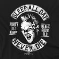 thumbnail image 2 of The Lost Boys T-Shirt Biker David Sleep All Day Unisex Graphic Tee For Men & Women, 2 of 7
