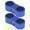 Blue, variant on Greensen 2Pcs AN6 Braided Hose Separator Clamp Fitting Adapter Bracket Universal, Hose Separator Clamp Fitting, AN6 Hose Separator