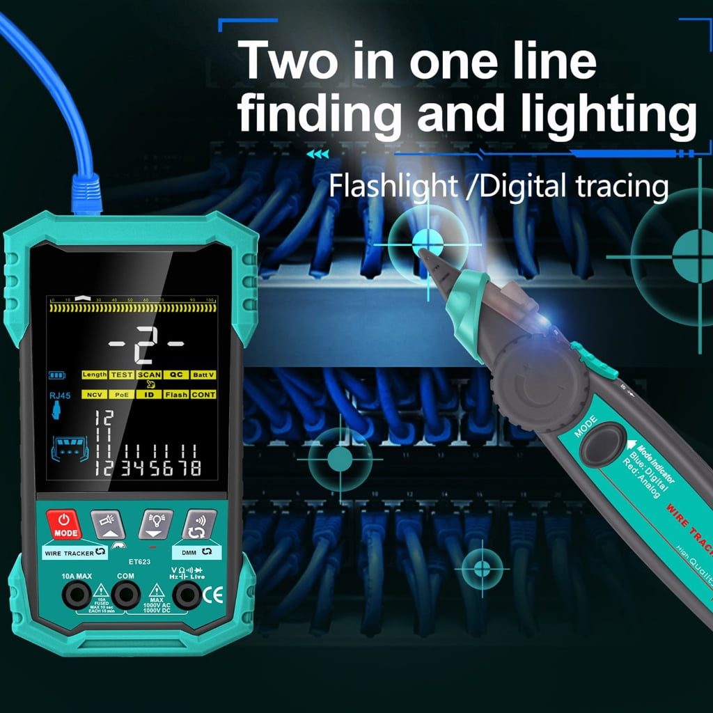 MOMOJIA Integrated Multifunctional Voltage Meter Networks Line Trackers Tester Tool For Professional Electricians And Engineers