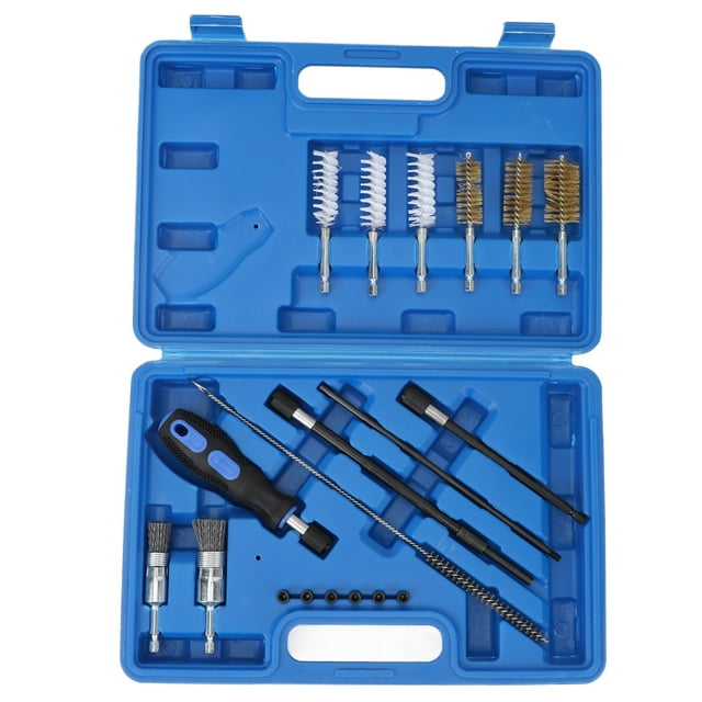 Engine Injectors Cleaner Kit, Easy To Use Rust Resistant High Hardness Injector Cleaning Brush Tool for Vehicle