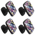 thumbnail image 2 of 4 Pcs Square Cabinet Handle Cupboard Knob Drawer Pulls Handle Macaron Drawer Knobs with Screws Furniture Decoration, 2 of 7