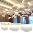 thumbnail image 2 of Pekkaxy Cotton Cloud Decor in 3 Sizes, Realistic Fluffy Hanging Ornament for Ceiling or Water, Wedding Stage Nursery Party Backdrop, 2 of 9