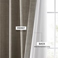 thumbnail image 6 of HPD Half Price Drapes Taupe Grey Italian Faux Linen Room Darkening Curtains with Rod Pocket - 1 Panel - Window Curtains for Living Room & Curtains for Bedroom, 50W X 96L, 6 of 11