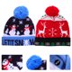 thumbnail image 4 of KAKOWELY 2 gorros navideños iluminados con luz LED, accesorio navideño, gorros navideños con luces LED, gorro navideño de punto, gorros decorativos., 4 of 5