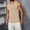 🔥 Khaki, variant on Workout Tank Tops for Men Summer Sleeveless Crew Neck Undershirt Solid Color Relaxed Fit Oversized Basketball Men Compression Shirt Holiday for Casual Streetwear M
