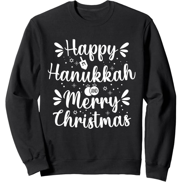 Happy Hanukkah and Merry Christmas Sudadera