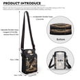 thumbnail image 6 of HELLHERO Skull Guitar Pattern 4.33"x1.97"x7.09" Crossbody Sling Bags Polyester for Men, Women, 6 of 7