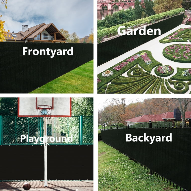 Bibana 5ft x 50ft Privacy Fence Screen, Black photo 6