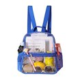 thumbnail image 1 of Mochila transparente de PVC para mujer, mochilas transparentes de viaje informal para Fitness (azul) Ehuebsd Para Estrenar, 1 of 7