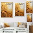thumbnail image 5 of Designart "Golden Gleam Gold White art painting" Abstract Collages Floater Framed Wall Art Print, 5 of 8