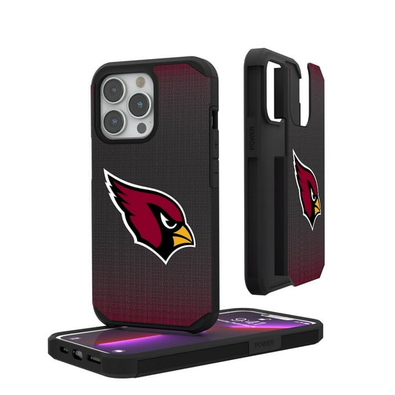 Arizona Cardinals Linen Logo iPhone Rugged Case