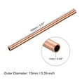 thumbnail image 2 of Uxcell 10mm OD 1mm Wall Thickness 150mm Length Copper Round Tube 2 Pack, 2 of 5