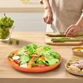 thumbnail image 4 of Evjurcn 6 Pack 8.74 Inches Deep Plastic Plates Unbreakable Dinner Plates Reusable Plastic Dinner Plates Microwave and Dishwasher Safe Dish for Party School Kitchen, 4 of 10