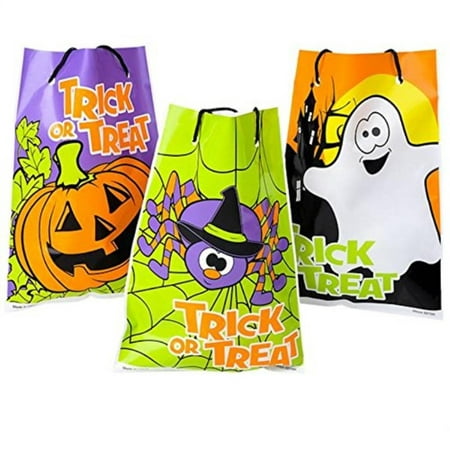 Rhode Island Novelty Assorted Halloween Theme Trick Or Treat Drawstring Goody Bags - 36 Units - 1 Design/Pkg