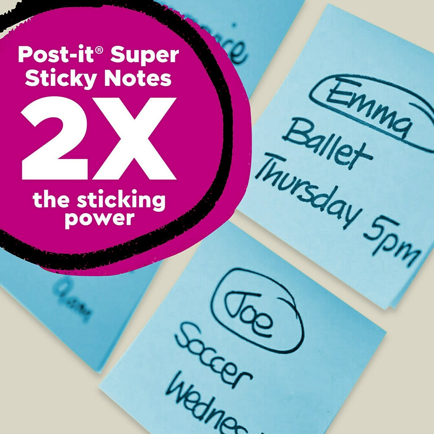 Post-it® Super Sticky Pop Up Notes, 3 in x 3 in, 18 Pads, 70 Sheets/Pad, 2x the Sticking Power, Oasis Collection