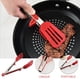 thumbnail image 3 of Pinzas de cocina con cabeza de silicona, pinzas profesionales para alimentos, pinzas prácticas para alimentos, 3 of 5