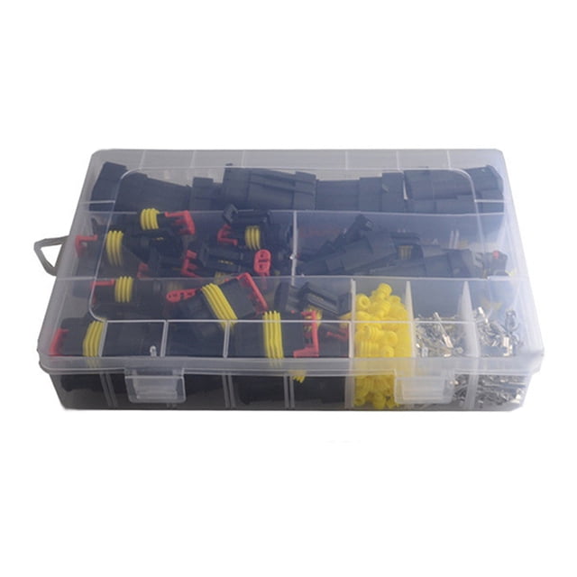 Scienceny 300 unids/set conector de cable eléctrico de coche de plástico portátil IP68 impermeable DIY accesorios de Terminal de barco con Bombillas para automóviles