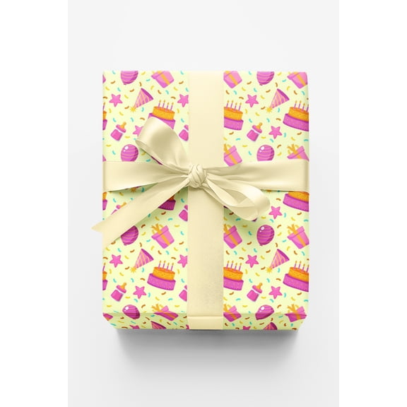 London Penny Premium Wrapping Paper - Birthday Bloom