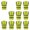 Yellow, variant on Toptie 10 Packs High Visibility Safety Reflective Vest with 9 Pockets and Zipper, Meets ANSI Standards-Yellow-L