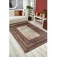 thumbnail image 3 of Sargodha Red Framed Polyester Area Rugs for Living Room Washable Rugs Boho Moroccan Area Rug Soft Geometric Bohemian Carpet Distressed Indoor Rug for Bedroom Dining Room Office Nonslip Rug, 3 of 9