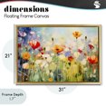 thumbnail image 4 of Stupell Industries Coastal Sunlit Meadow of Colorful Blooms Gold Floating Frame Canvas Art, 31 x 21, by Creative Studio, 4 of 8