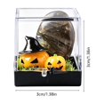 thumbnail image 2 of Gqtwoy Natural Crystal Halloween Ornament Resin Ghost Head Decoration, Festive Halloween Decor, Miniature Tabletop Accessory, Fall Party Decoration, Lightweight Halloween Figurine, 2 of 6