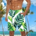thumbnail image 5 of cocolona Mens Summer Hawaiian Vacation Beach Shorts Fashion Casual Loose Swim Trunks Elastic Waist Drawstring Board Shorts, 5 of 5