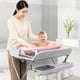 thumbnail image 3 of Diaper-Changing Table Baby Care Desk Multifunctional Foldable Massage Touch Newborn Baby Bath Bed Change Diaper-Changing Table My Lux Decor Round, 3 of 15
