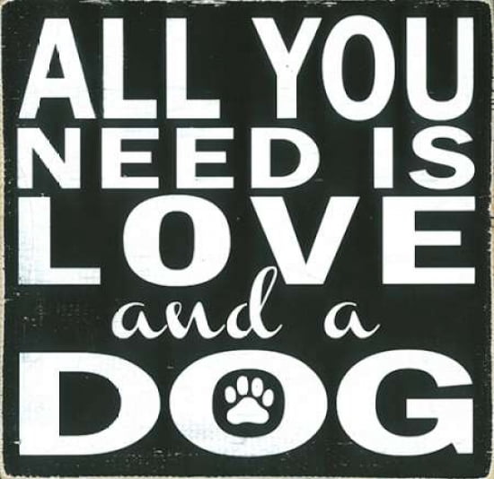 Love And A Dog Canv