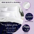 thumbnail image 5 of Birthday Gifts for Women Friendship Birthday Blanket Mom Birthday Gifts Happy Birthday Decorations Unique Birthday Gifts for Women/Men/Mom/Grandma/Wife Purple Birthday Throw Blanket 50''x60'', 5 of 5