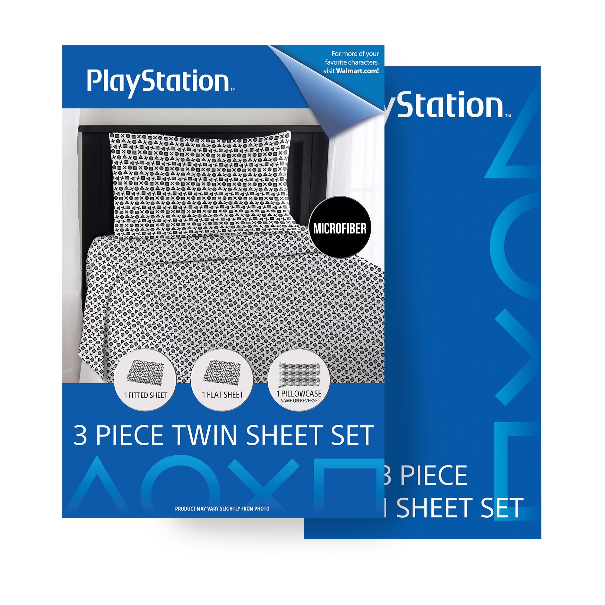 Playstation Game On Player 3 Piece Twin Sheet Set for Kids