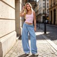 thumbnail image 4 of Barrel Sweatpants Women Y2K Baggy Wide Leg Sweatpants with Pockets high waisted pants for women Soft Womens Fall Fashion, 4 of 7