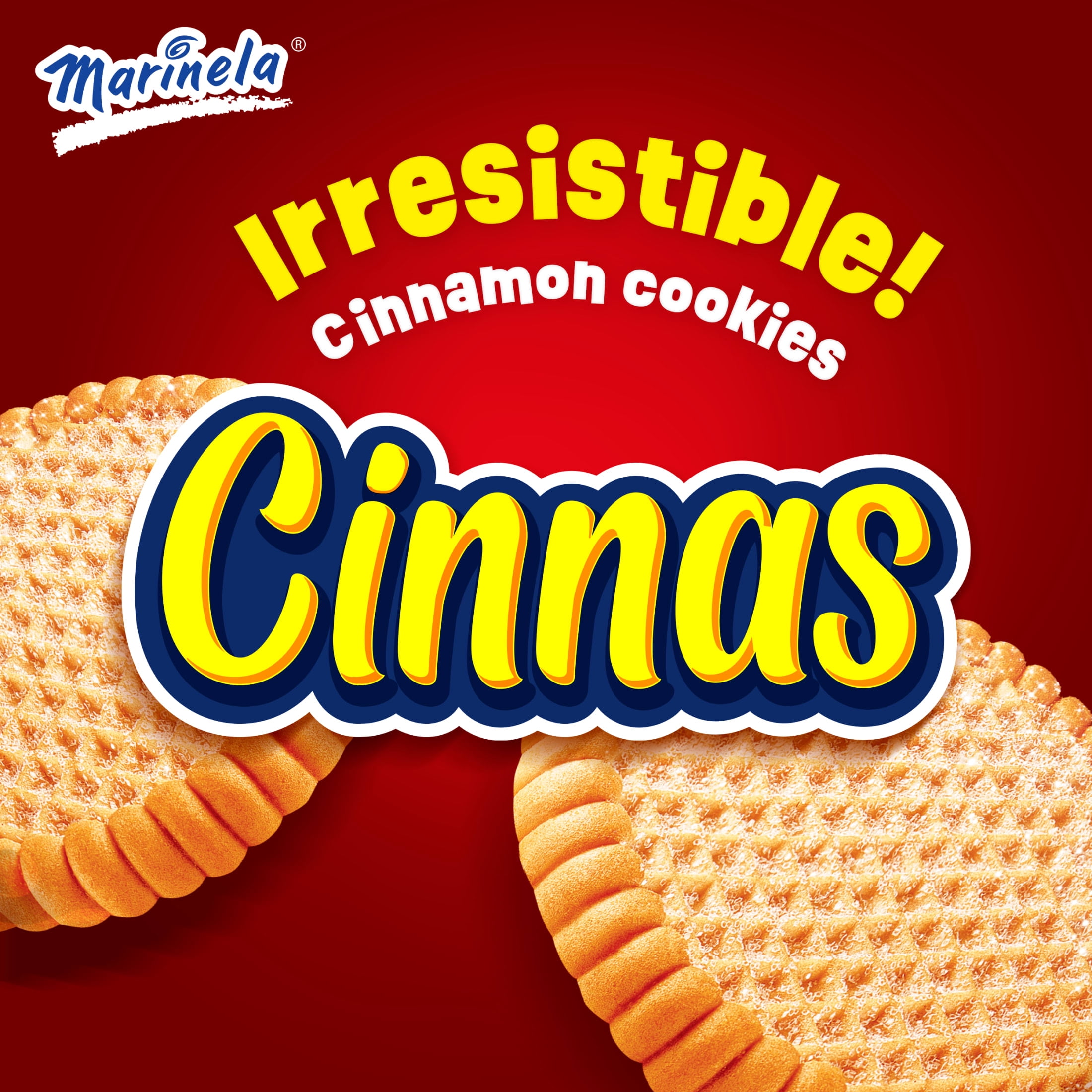 Marinela Cinnas Cinnamon Cookies, 8 packs, Cookies, 16.96 oz Multipack
