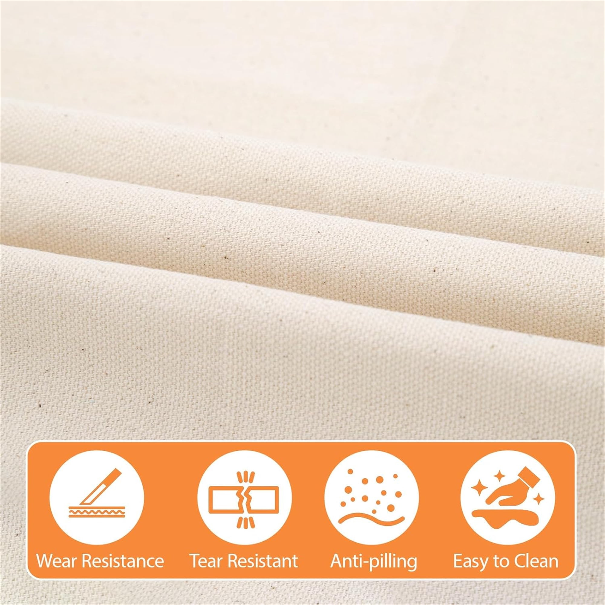 Unbleached Muslin Cloth 78.7x63In Natural Cotton Fabric for Sewing Premium Fabrics Material for Sewing Quilting Embroidery Craft Projects 1pack