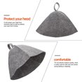 thumbnail image 3 of 2 pcs sauna hats in felt, swimming cap, head protection, absorbent sauna cap for sauna, shower, bathroom, steam room A, 3 of 3