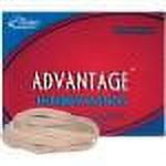 Alliance Rubber 26649 Advantage Rubber Bands - Size #64 - Approx. 80 Bands - 3 1/2" x 1/4" - Natural Crepe - 1/4 lb Box