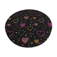 thumbnail image 2 of Lsque Heart and Stars Round Bar chair cushion covers Velvet Fabric Premium Comfort Protects from Scratches and Stains for 14-17 Inch Chair- 13 inch, 2 of 7