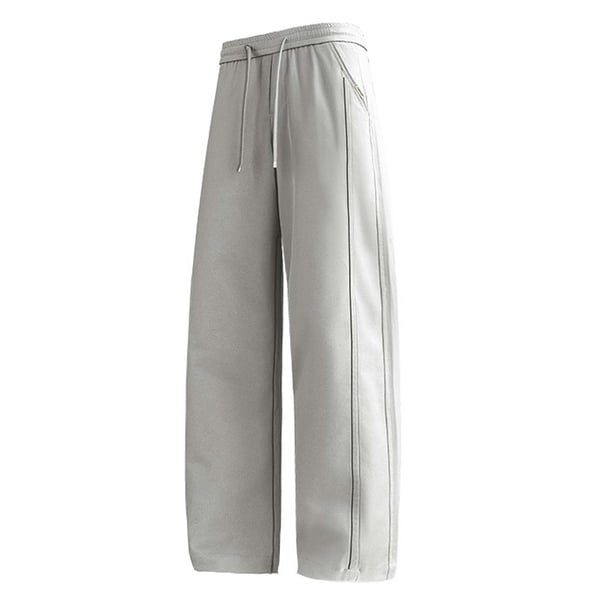 Pantalones finos de primavera-verano para hombre, estilo cimitarra: pantalones informales rectos de alta costura para uso diario