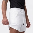 thumbnail image 6 of Yaoyar Men's American Style Basketball Shorts Cotton Breathable Mid Length 5 Inch Inseam Active Bottoms, 6 of 6