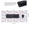 thumbnail image 3 of Disketp Lilies Flowers Gaming Mouse Mat Long Extended Mouse Pad Desk Mat Non-Slip Rubber Mice Pads Stitched Edges(315.5 x 16 x 0.12 Inches), 3 of 8